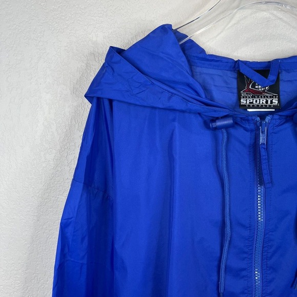 Disney Women Colorblock Marathon Vol Windbreaker Jacket Blue Yellow Size XL Co - Picture 3 of 15